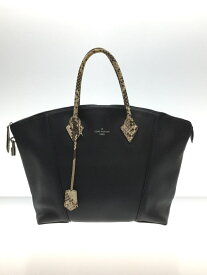 【中古】LOUIS VUITTON◆ロックイットMM_パルナセア×パイソン_BLK/レザー/BLK/MI1115/N91834【バッグ】