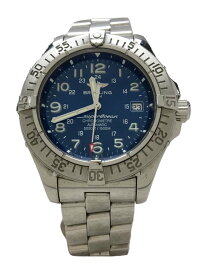 【中古】BREITLING◆自動巻腕時計/アナログ/BLU/SLV/スーパーオーシャン/20230409日差+15【服飾雑貨他】