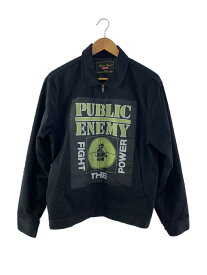 【中古】Supreme◆18SS/PUBLIC ENEMY WORK JACKET/ジャケット/M/コットン/ブラック【メンズウェア】