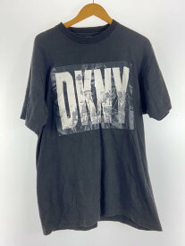 【中古】DKNY(DONNA KARAN NEW YORK)◆Tシャツ/--/コットン/BLK【メンズウェア】