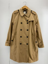 【中古】TOMMY HILFIGER◆トレンチコート/スプリングコート/XL/コットン/BEG【レディースウェア】