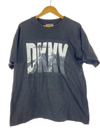 【中古】DKNY(DONNA KARAN NEW YORK)◆Tシャツ/--/コットン/BLK【メンズウェア】