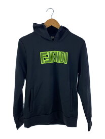 【中古】FENDI◆パーカー/S/ナイロン/ブラック/FAF551 A8JY【メンズウェア】