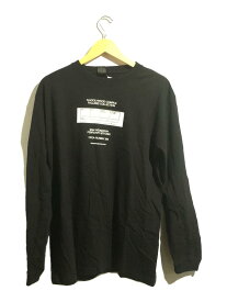 【中古】N.HOOLYWOOD◆長袖Tシャツ/38/コットン/ブラック/無地/2222-CS82【メンズウェア】