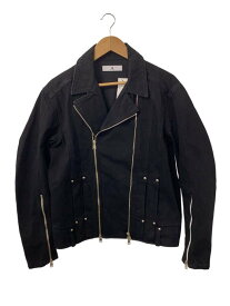 【中古】DIET BUTCHER SLIM SKIN◆(U)Denim riders jacket/ダブルライダースジャケット/2/コットン/BLK/日本製【メンズウェア】