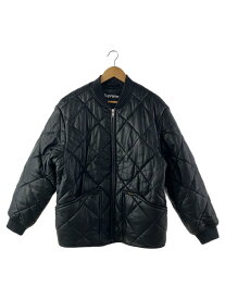 【中古】Supreme◆22AW/Quilted Leather Work Jacket/L/レザー/BLK/無地/L/羊革/BLK//【メンズウェア】