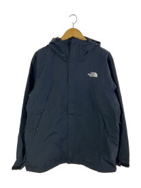 【中古】THE NORTH FACE◆SCOOP JACKET_スクープジャケット/L/ナイロン/BLK/無地【メンズウェア】