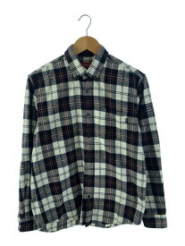 【中古】Supreme◆Tartan Flannel Shirt/長袖シャツ/S/コットン/WHT/タータンCK【メンズウェア】