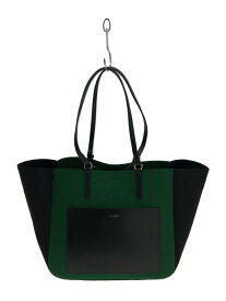 【中古】YAHKI◆TOTE BAG_GREEN/フェルトトートバッグ/ポリエステル/GRN/YH-520【バッグ】