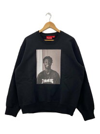 【中古】Supreme◆24FW/Thrasher Crewneck/スウェット/M/コットン/BLK【メンズウェア】