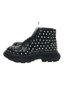 【中古】Alexander McQueen◆レースアップブーツ/37/BLK/レザー【シューズ】