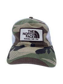 【中古】THE NORTH FACE◆TRUCKER MESH CAP/メッシュキャップ/FREE/コットン/カーキ/カモフラ/メンズ/NN01632【服飾雑貨他】