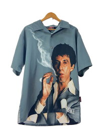【中古】SCARFACE/MOVIE/90s/半袖シャツ/L/ポリエステル/GRY【メンズウェア】