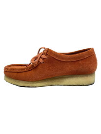 【中古】Clarks◆Wallabee/シューズ/23cm/オレンジ/スウェード/21621【シューズ】