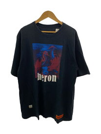 【中古】HERON PRESTON◆Tシャツ/L/コットン/BLK/HMAA001S19632038【メンズウェア】