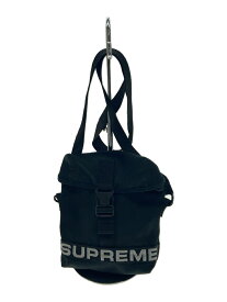 【中古】Supreme◆ショルダーバッグ/コットン/BLK【バッグ】