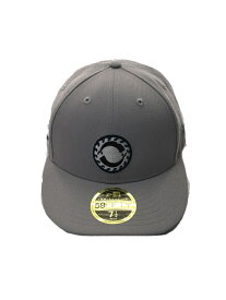 【中古】DESCENTE◆VORTEX LP 59FIFTY NEWERA/7 1/2/ポリエステル/グレー/メンズ【服飾雑貨他】