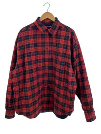 【中古】BALENCIAGA◆Padded Flannel Shirt/RED/チェック/JC22 642339 TJD27 6167//【メンズウェア】
