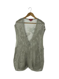 【中古】Supreme◆23SS/Dragon Zip Up Sweater Vest/ニットベスト(薄手)/L/コットン/BEG【メンズウェア】