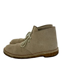 【中古】Clarks◆Desert Boot/チャッカブーツ/US7.5/BEG/スウェード【シューズ】