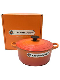 【中古】LE CREUSET◆鍋/サイズ:18cm/ORN/25001-18-09-02491【キッチン用品】