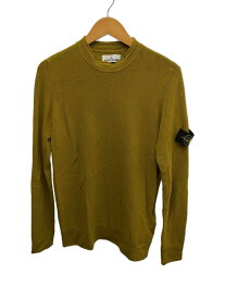 【中古】STONE ISLAND◆セーター(厚手)/M/ウール/YLW/無地/7515560C2【メンズウェア】