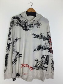 【中古】GIVENCHY◆パーカー/M/コットン/BEG/BM715S3Y6B/GOTHIC OVERSIZED HOODIE【メンズウェア】