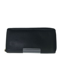 【中古】Wallet COMME des GARCONS◆長財布/レザー/BLK/無地/メンズ【服飾雑貨他】