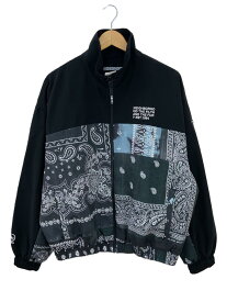 【中古】NEIGHBORHOOD◆2021AW BANDANA CHOPPED TRACK JACKET/S/BLK/212AQNH-JKM03//【メンズウェア】