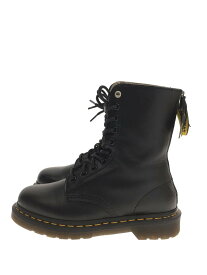 【中古】Dr.Martens◆Ys 10 EYE/10ホールバックジップレースアップブーツ/UK4/ブラック/レザー/15473001【シューズ】