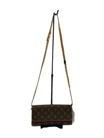 【中古】LOUIS VUITTON◆ショルダーバッグ/PVC/ブラウン【バッグ】