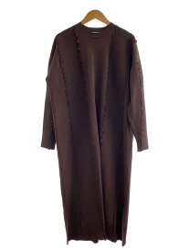 【中古】yuw◆長袖ワンピース/FREE/ポリエステル/BRW/YU791461AD【レディースウェア】