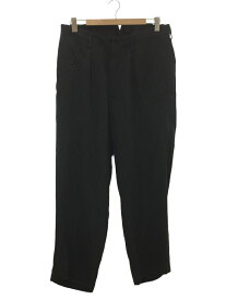 【中古】yohji yamamoto POUR HOMME◆ヨウジヤマモトプールオム/ボトム/2/レーヨン/ブラック/ストライプ/HE-P22-215【メンズウェア】