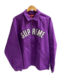 【中古】Supreme◆24SS/Arc Denim Coaches Jacket/M/コットン/パープル【メンズウェア】