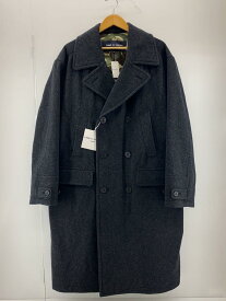 【中古】COMME des GARCONS HOMME◆コート/L/ウール/HL-C010/ピーコート/裏地カモフラ/ロングコート/グレー//【メンズウェア】