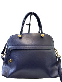 【中古】FURLA◆ショルダーバッグ/--/NVY【バッグ】