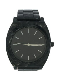 【中古】NIXON◆クォーツ腕時計/デジタル/ステンレス/BLK/BLK/SS/THE TIME TELLER ACETATE【服飾雑貨他】