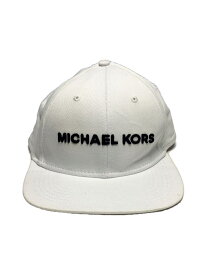 【中古】MICHAEL KORS◆キャップ/FREE/コットン/WHT/メンズ/CS2001C3CP【服飾雑貨他】