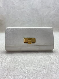 【中古】BOTTEGA VENETA◆ボッテガヴェネタ/長財布/ホワイト/レディース/40802069631/コンチネンタルウォレット/【服飾雑貨他】