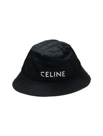 【中古】CELINE◆21AW/Bucket Hat In Nylon Twill/着用感有/L/ナイロン/BLK/2AUB0930C//【服飾雑貨他】