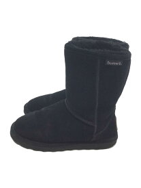 【中古】BEARPAW◆ブーツ/24cm/BLK/ブラック/靴/ムートン【シューズ】