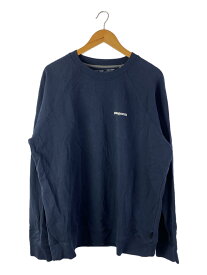 【中古】patagonia◆P-6 LOGO ORGANIC CREW SWEAT SHIRT/L/コットン/NVY/39603FA21【メンズウェア】