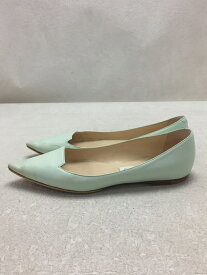 【中古】JIMMY CHOO◆パンプス/37.5/GRN【シューズ】