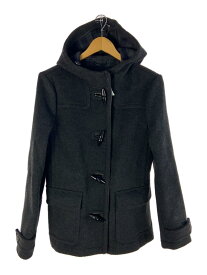 【中古】PRADA◆ダッフルコート/40/ウール/BLK/無地/290217【レディースウェア】