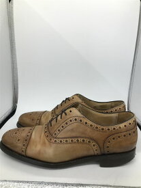 【中古】Berwick◆シューズ/UK7.5/ブラウン/レザー/イギリス製【シューズ】