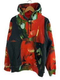 【中古】Supreme◆19AW/The Velvet Underground Nico Hoodedパーカー/M/コットン/RED/総柄【メンズウェア】