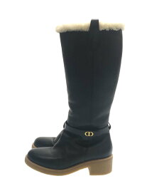 【中古】Christian Dior◆ロングブーツ/39/BLK/KDI620VESS29X/D-FURIOUS/CDロゴ金具【シューズ】