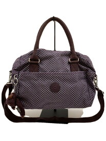 【中古】Kipling◆ショルダーバッグ/ナイロン/PUP/ドット/K12437-D01【バッグ】