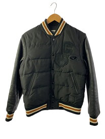 【中古】COACH◆DOWN VARSITY JACKET/ダウンジャケット/S/ポリエステル/BLK/F21007【メンズウェア】