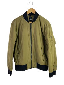 【中古】THE NORTH FACE◆TRANSIT BOMBER JACKET/フライトジャケット/M/ナイロン/KHK【メンズウェア】